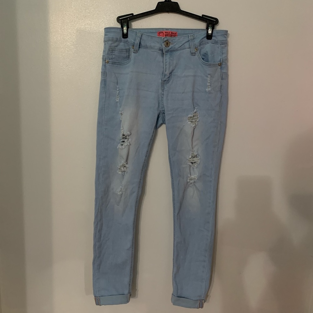 Wax Ripped Jeans